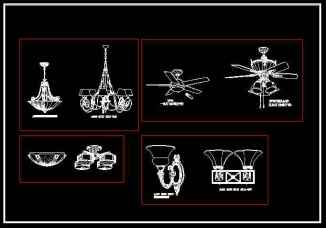 AutoCAD Blocks for Table Lamps Desk Lamp CAD Blocks, CAD Floor Lamps, Fans, Pendant Lighting AutoCAD Blocks, Wall Sconces CAD Symbols Ceiling Description