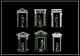 Decorative Elements,Carried of viceroys,Outdoor Decoration,Columns,CAD blocks for outdoor living design projects