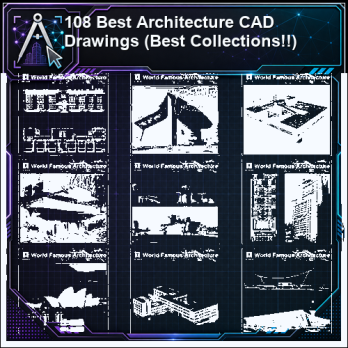 108 Best Architecture CAD Drawings (Best Collections!!) product thumbnail