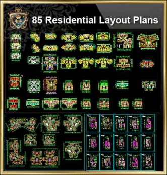 【85 Types of Residential Layout Plans】 (Best Recommanded!!)