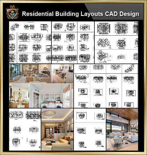 ★【Over 130+ Architecture Layout,Building Plan Design CAD Design,Details Collection】Residential Building Plan@Autocad Blocks,Drawings,CAD Details,Elevation