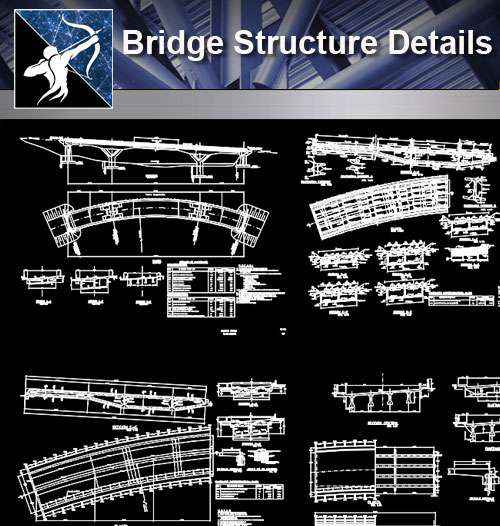 【Architecture CAD Details Collections】Bridge Structure CAD Details