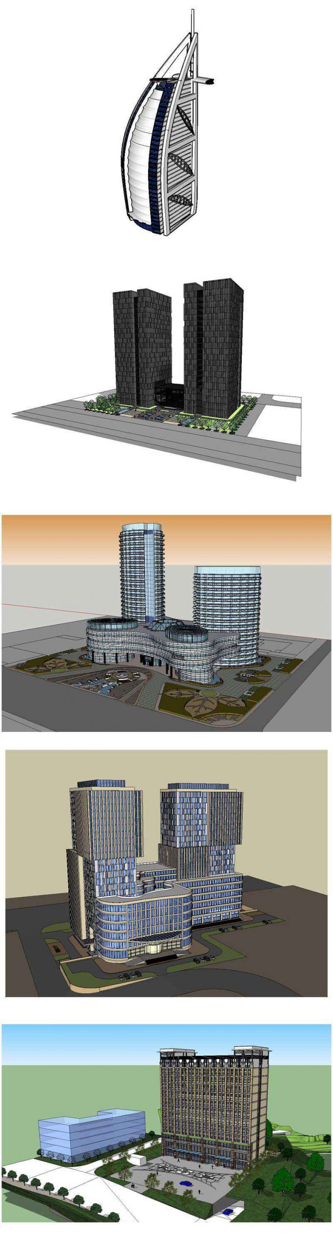 ★【Sketchup 3D Models】20 Types of Hotel Sketchup 3D Models V.1 - Image 7