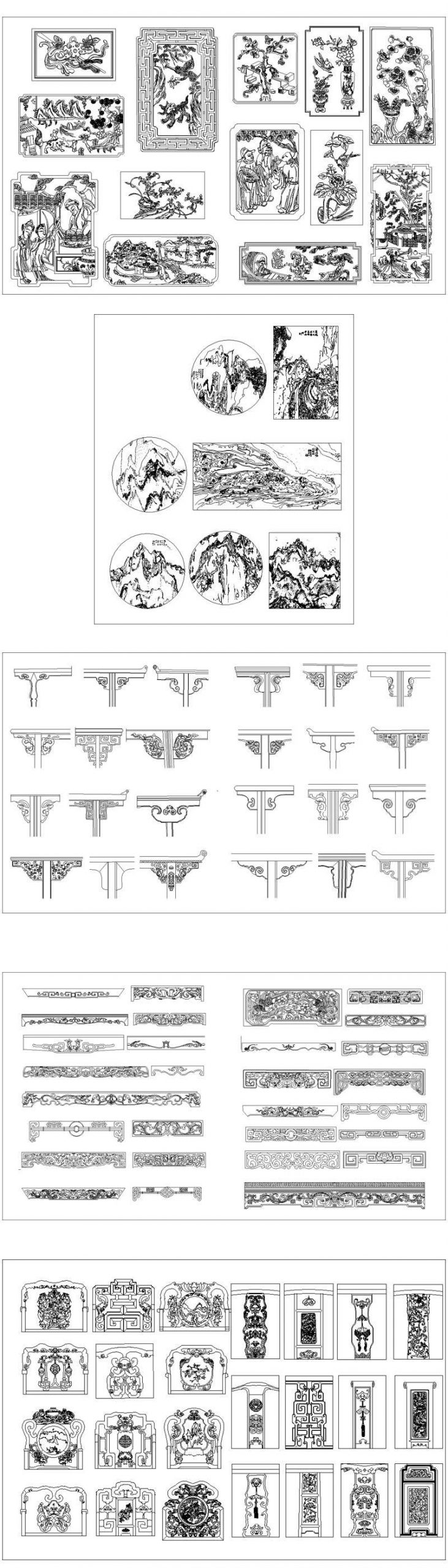★【Full Chinese Architecture Design CAD elements】All kinds of Chinese Architectural CAD Drawings Bundle - Image 3