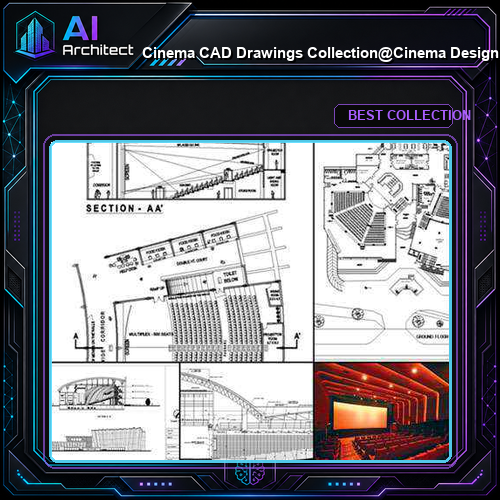 ★【Cinema CAD Drawings Collection】@Cinema Design,Autocad Blocks,Cinema Details,Cinema Section,Cinema elevation design drawings