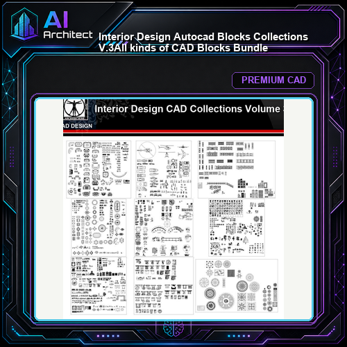 ★【Interior Design Autocad Blocks Collections V.3】All kinds of CAD Blocks Bundle
