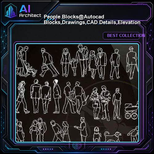 ★【 People Blocks】@Autocad Blocks,Drawings,CAD Details,Elevation