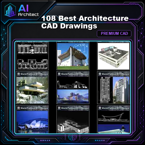 💎【108 Best Architecture CAD Drawings】(Best Collections!!)💎