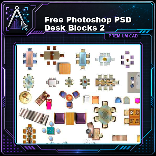 Free Photoshop PSD Desk Blocks 2