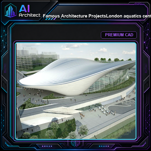 💎【Famous Architecture Projects】London aquatics center Sketchup 3d model-Zaha hadid architecture