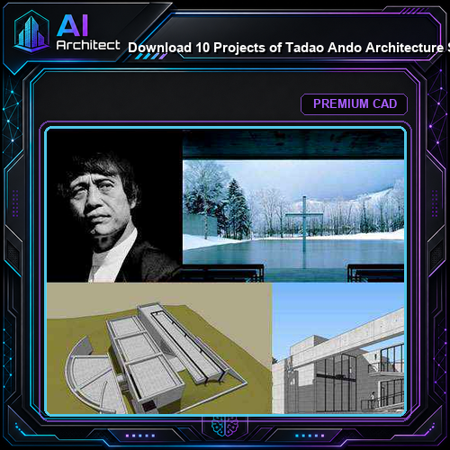 💎Download 10 Projects of Tadao Ando Architecture Sketchup 3D Models(*.skp file format)