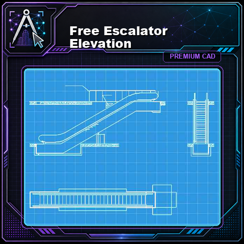 Free Escalator Elevation