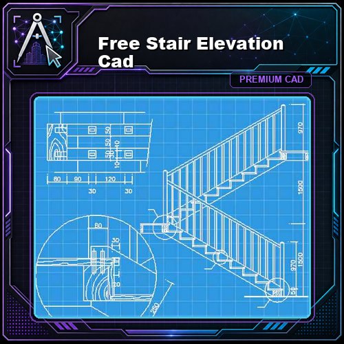 Free Stair Elevation Cad