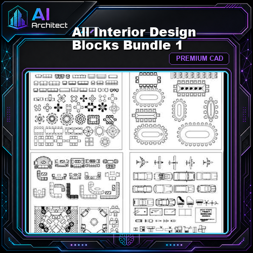 All Interior Design Blocks Bundle 1