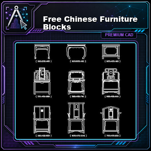 Free Chinese Furniture Blocks