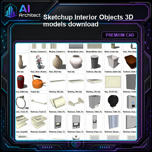 Sketchup Interior Objects 3D models download