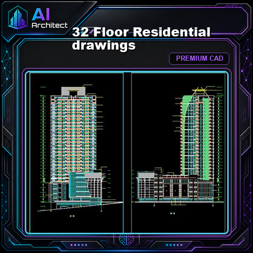 32 Floor Residential drawings