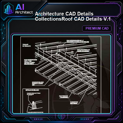 【Architecture CAD Details Collections】Roof CAD Details V.1