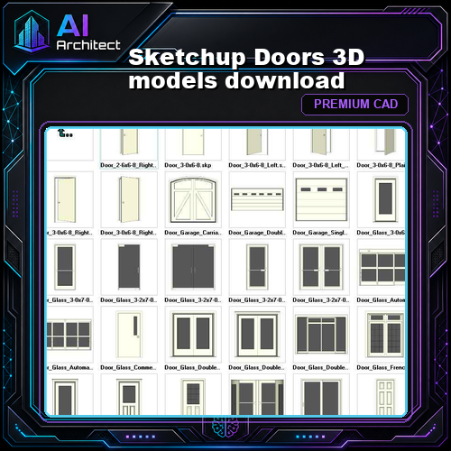 Sketchup Doors 3D models download