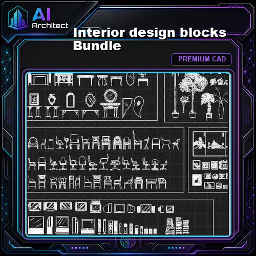 Interior design blocks Bundle