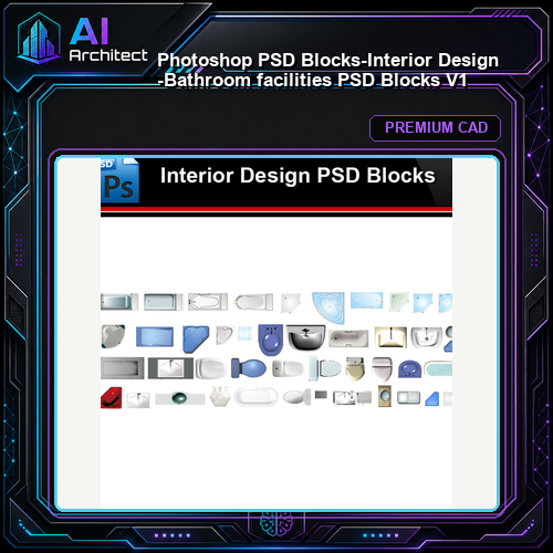 ★Photoshop PSD Blocks-Interior Design -Bathroom facilities PSD Blocks V1