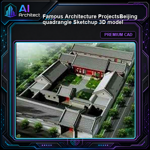 💎【Famous Architecture Projects】Beijing quadrangle Sketchup 3D model
