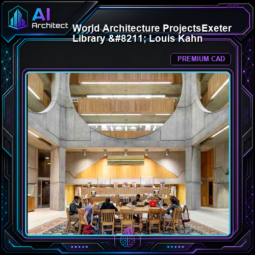 💎【World Architecture Projects】Exeter Library - Louis Kahn