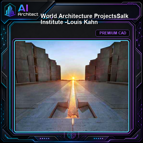 💎【World Architecture Projects】Salk Institute -Louis Kahn