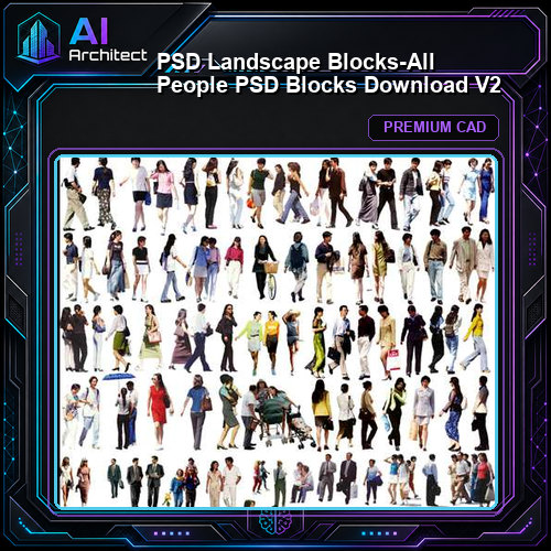 ★【 PSD Landscape Blocks-All People PSD Blocks Download V2】