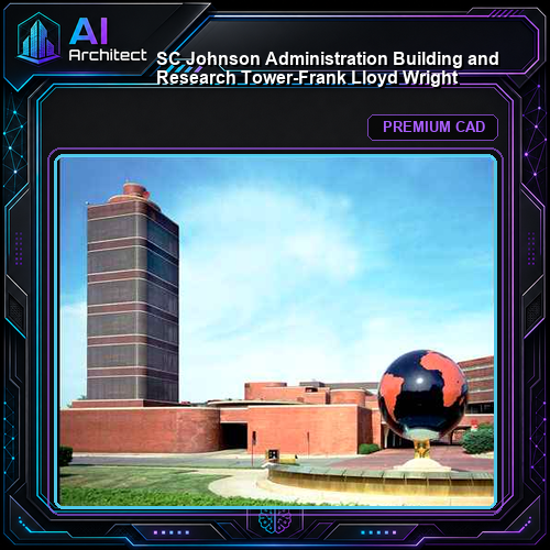 SC Johnson Administration Building and Research Tower-Frank Lloyd Wright