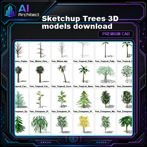 Sketchup Trees 3D models download