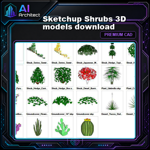 Sketchup Shrubs 3D models download