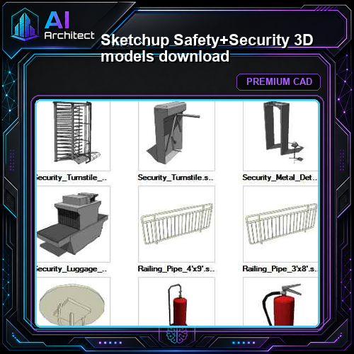 Sketchup Safety+Security 3D models download