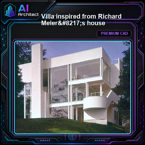 Villa inspired from Richard Meier's house