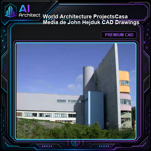 💎【World Architecture Projects】Casa Media de John Hejduk CAD Drawings
