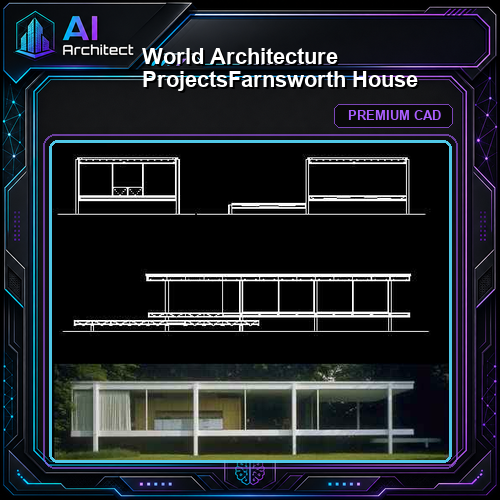 💎【World Architecture Projects】Farnsworth House