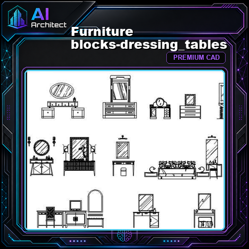 Furniture blocks-dressing_tables
