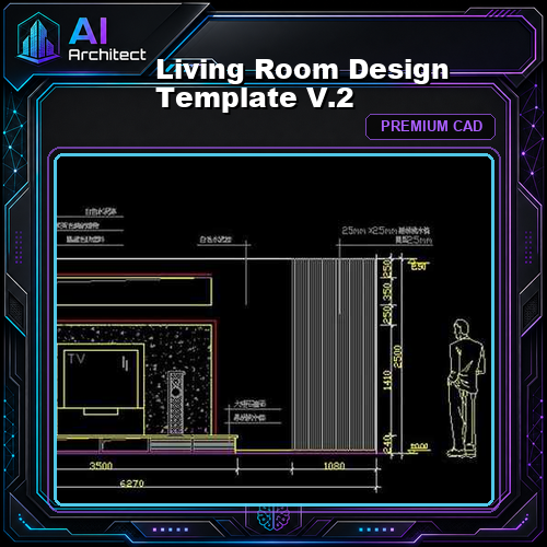 ★【Living Room Design Template  V.2】★