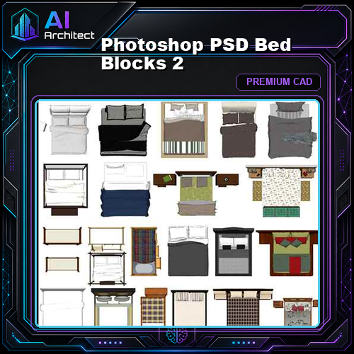 Photoshop PSD Bed Blocks 2