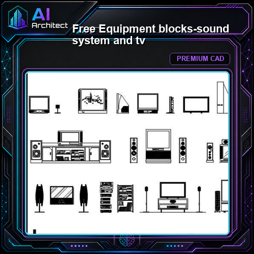 Free Equipment blocks-sound system and tv