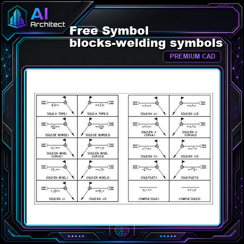 Free Symbol blocks-welding symbols